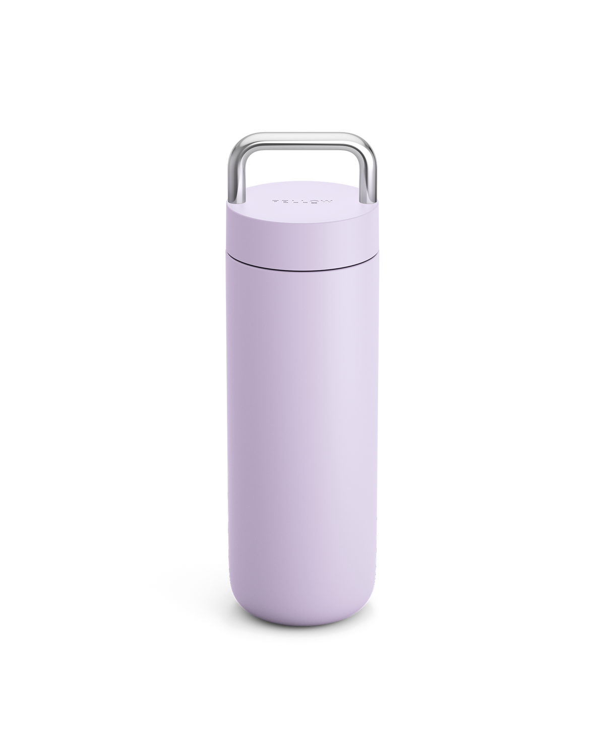 The Fellow Carter Carry Travel Mug in Peri Twinkle on a white background.